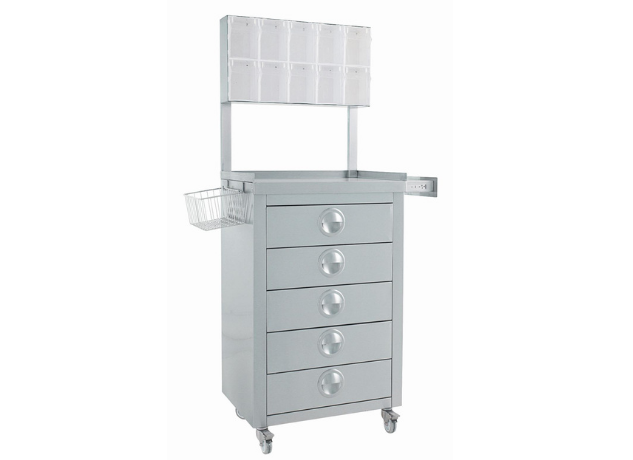 Anesthesia Cart, Stainless Steel